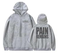 MDMLK Lorna Shore Long Sleeve Pullover, Comfy Casual Prints And Stylish Tops,Grey,XXL
