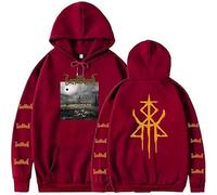 MDMLK Lorna Shore Long Sleeve Pullover, Comfy Casual Prints And Stylish Tops,Red,S