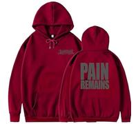 MDMLK Lorna Shore Long Sleeve Pullover, Comfy Casual Prints And Stylish Tops,Red,XL