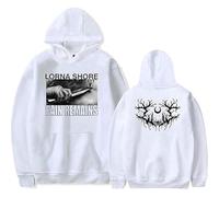 MDMLK Lorna Shore Long Sleeve Pullover, Comfy Casual Prints And Stylish Tops,White,L