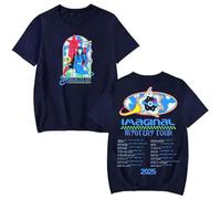 MDMLK Magdalena Bay Imaginal Mystery Tour 2025 Merch T-Shirt Women Men Crewneck Casual Short Sleeve Tee,Blue,L