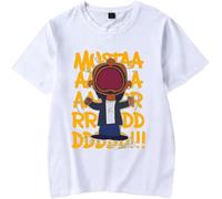 MDMLK Mustard Merch T-Shirts Unisex, Crew Neck Short Sleeve, Street Fashion Clothing, Suitable for Spring and Summer,White,M