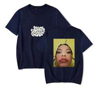 MDMLK Nina Chuba Glass Music T-Shirts Unisex, Crew Neck Short Sleeve, Street Fashion Clothing,Blue,S