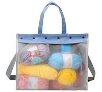 Mdoker Knitting Bag Large Yarn Storage Organizer,Yarn Bags for Crocheting,Crochet Storage Bags for Crochet Hooks,Knitting Needles,Knit Bags Ideal Knitting & Crochet Gift(Grey)