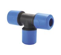MDPE Blue Equal Tee 25mm UG202B John Guest Blue One Size