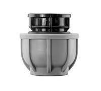 MDPE Compression Connector Fittings 20mm LDPE Water Pipe Elbow Valve Straight (Stop end 32mm - 32mm)