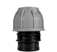 MDPE Compression Connector Fittings 20mm LDPE Water Pipe Elbow Valve Straight (Straight Joiner 32mm - 3/4" BSPF)