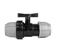 MDPE Compression Connector Fittings 20mm LDPE Water Pipe Elbow Valve Straight (Tee 3 Way 20mm - 20mm)