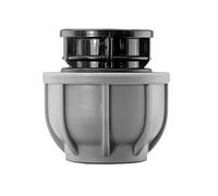 MDPE Compression Connector Fittings 25mm LDPE Water Pipe Elbow Valve Straight (Stop end 25mm - 25mm)