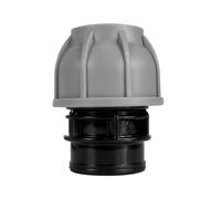 MDPE Compression Fitting PN10 - Straight Joiner 32mm x 1" BSPF - Durable Pipe Connector for Water Supply and Irrigation Systems