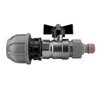 mdpe Compression Water Supply Pipe Fitting to Metal Butterfly Valve-Universal Click-Lock Hose Connection kit,for 20mm,25mm or 32mm Pipe (32mm mdpe)