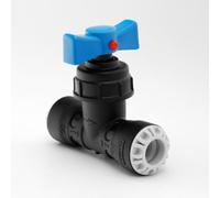 MDPE Pipe Fitting Push-Fit Stop Tap 25mm