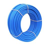MDPE Pipe Mains Water Supply Medium Density Polyethylene, Blue, Plastic Water Pipe Underground Agriculture Polytunnel Tube Water Hose (25mm, 25M)