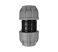 mdpe Water Pipe Compression Fittings,tee,Elbow and Straight Bulk Saver Pack of 5 (25mm Straight)