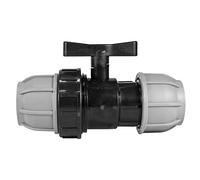 mdpe Water Pipe Compression Fittings,tee,Elbow, Straight and valves Bulk Saver Pack of 5,20mm,25mm,32mm and 40mm (20mm Valve)