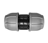 mdpe Water Pipe Compression Joiner/Straight Fittings for Drinking Water/Irrigation Water Supply 20,25,32,40 & 50mm Pack of 1,5 OR 10,for use with mdpe Water Pipe (20mm Pack of 10)