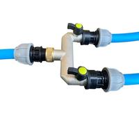 Mdpe Water Supply Pipe Compression Fittings with Metal Manifold/Splitter,Available for 20mm Or 25mm Pipe (20mm Straight)