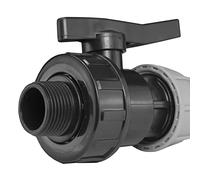 MDPE Water Supply Pipe Compression Flow valves-Male/Female bsp Thread Removable Handle for Safety-Ideal for Irrigation Systems (25mm Compression - 3/4" bsp Male)