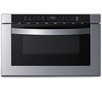 MDR245SS 24" Wide Built-In Drawer Microwave for Installation in Wall or Island Openings, 1.2 cu.ft. Interior, 115V AC/60 Hz, Black/SS