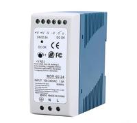 MDR6024 DIN Rail Switching Power Supply 24V 60W with Wide 100 240V AC Input, LED Status Indicator and Designed for Industrial Control Systems