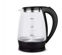 MDRBB Kettles, 2L Glass Electric Kettle,1500W Eco Water Kettle with Illuminated Led, Bpa Free Cordless Water Boiler with Stainless Steel Inner Lid & Bottom,Fast Boil Auto-Off & Boil-Dry Protection/Bla