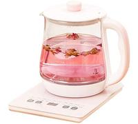 MDRBB Kettles, Electric Kettle, 1.8L Glass Electric Tea Kettle with Strainer,Cordless Kettle with Temperature Control,Auto Shut-Off and Boil-Dry Protection, 800W/Pink
