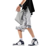 Mdrcg Men Personality Side Snap Button Sports Fitness Jogging Pants Basketball Training Pants Side Buckle Split Jogging Bottoms,Grey,XL