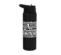 MDS Nurse Apparel - Amazing Funny Nurses Design Stainless Steel Insulated Water Bottle