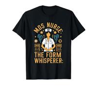 MDS Nurse The Form Whisperer Funny Nurses Nursing Humor Value Graphic T-Shirt, Men, Black, M