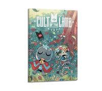 MDSAFPLAE Cult of The Lamb Cover Art Poster Poster Decorative Painting Canvas Wall Posters And Art Picture Print Modern Family Bedroom Decor Posters 16x24inch(40x60cm)