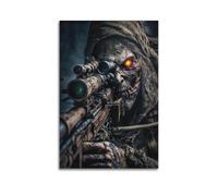 MDSAFPLAE Game Dead Army Zombie Soldiers 4 Poster Posters Canvas Cover Wall Art Print Aesthetic Poster Modern Art Painting for Living Room 08x12inch(20x30cm) Unframe-style