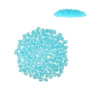 MDSIOKHJ Aquarium Decoration Stone 100/300Pcs Glow In The Dark Pebbles Luminous Stones DIY Gravel For Fish Tank Aquarium Indoor Outdoor Yard Decor for Fish Tank(300pcs Lake Blue B)