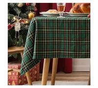 MDSIOKHJ Christmas Table Cloth Table cloth Christmas Party Red Green Simple Grid Mat Hotel Tea Rable Cloth Festival Home Living Room Decorative New Year(Style 1,60 60cm)