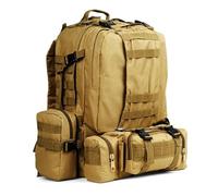 MDSIOKHJ Mountaineering Backpack 50L HiKing Tactical Backpacks, Outdoor Sport Army Rucksack, Men Camping Hiking Travel Climbing Military Bag for Men Women(Khaki)