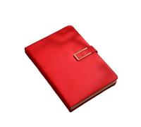 MDSIOKHJ Notebook A5 Retro Notebook Soft Leather Cover 200/360 Pages Agenda For Students Business Office School Stationery Supplies(Red,200pages)