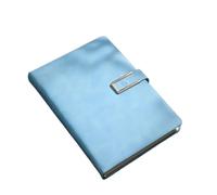 MDSIOKHJ Notebook A5 Retro Notebook Soft Leather Cover 200/360 Pages Agenda For Students Business Office School Stationery Supplies(SKY BLUE,200pages)