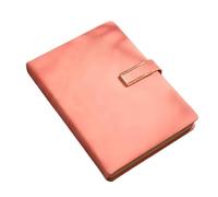 MDSIOKHJ Notebook A5 Retro Notebook Soft Leather Cover 200/360 Pages Agenda For Students Business Office School Stationery Supplies(Pink,360pages)
