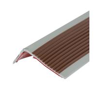 MDSIOKHJ Stair Carpet Tiles 2-6M L-Shape Right Angle Strip Stickers Non-slip Stair Nose Edging Self-Adhesive Stair Treads Carpet Pads Mat Step Protector Rug(4M Coffee gray)