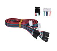 MDSJGFHF 4pcs/lot 1M/2M for dupont Line 2.54 4pin-XH2.0 6pin Two-phase Four-lead Motor Connector Cables for 42 Stepper Motor 3D Printer Parts(1M 8PCS)