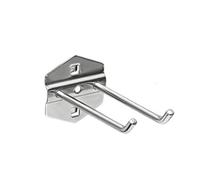 MDSRFGN Shop Shelf Hooks 1/5Pcs 25/50/75/100/150/200mm Hole Board Hook Steel Oblique Hanger Wall Mount Pegboard for Shop Good Shelf(100mm,5pcs)