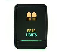 mdtep 24M Plastic 12V L&ED Push Switch Driving Light Bar On Off Rocker Toggle Switch For Nis&san Nav&ara N&P300 Pathf&inder X-T&rail (Color : Rear Light)