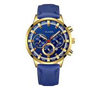 Mdv106-1a Men's Stainless Case Belt Quartz Analog Wrist Watch (G, One Size)