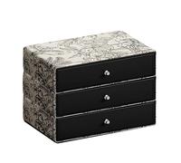 MDXHKK Makeup Organizer Stand with Three Drawers, Bathroom Cosmetic Storage Case For Bathroom, Living Room, Cloakroom, Makeup Table,AA