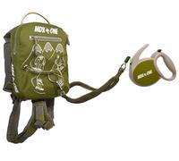 MDXONE Kids Ski & Snowboard Harness - Retractable Leash, Shock-Absorbing Bungees, Backpack & Removable Seat