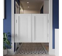 MDybf Doorway Doors Swinging, Modern Cafe Swing Door, Indoor Half Waist Doors for Bathroom/Laundry Room/Toilet/Corridor/Closet (Size : W85xH90cm(33 1/2" x35 3/8"))