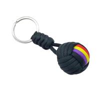 MdybF Keychain 5 Pcs Woven Rope Ball Keychain Lanyard Key Ring Key Chains Outdoors Tool Bag Hanging Decoration-C-C
