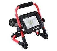 MDybf LED Work Light 30W, HYCHIKA Job Site Lights 3000LM, IP65 Waterproof, 360°Rotation with Stand Foldable Construction Spotlight, 6500K Daylight White Suitable for Camping, Workshop,