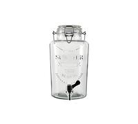 MDybf Retro Relief Juice Tank With Faucet Cold Kettle Large-capacity Household Glass Bubble Wine Tank