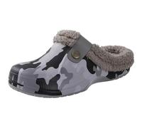 MdybF Slippers Home Warm Slippers For Women Men Soft Plush Slippers Female Clogs Outdoor Non-Slip Cotton Slippers-Camouflage-44-45(10.4-10.6Inch)
