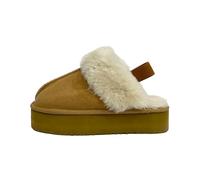 MdybF Slippers Winter Plush Cotton Slippers Women Flats Shoes Platform Casual Home Warm Slingback -brown With A Belt-37